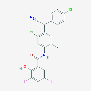 molecular formula C22H14Cl2I2N2O2 B001026 Closantel CAS No. 57808-65-8