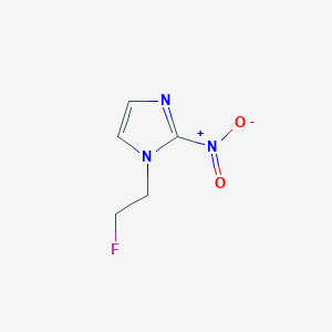 molecular formula C5H6FN3O2 B010260 1-(2-Fluoroethyl)-2-nitroimidazole CAS No. 104613-88-9
