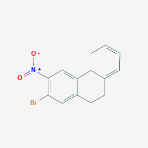 molecular formula C14H10BrNO2 B102600 2-Bromo-3-nitro-9,10-dihydrophenanthrene CAS No. 18264-84-1