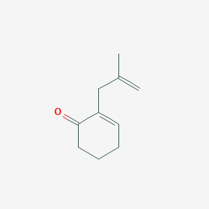 molecular formula C10H14O B102603 2-(2-Methyl-2-propenyl)-2-cyclohexen-1-one CAS No. 18926-98-2