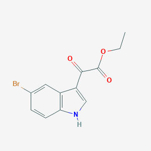 molecular formula C12H10BrNO3 B102613 2-(5-溴-1H-吲哚-3-基)-2-氧代乙酸乙酯 CAS No. 17826-11-8