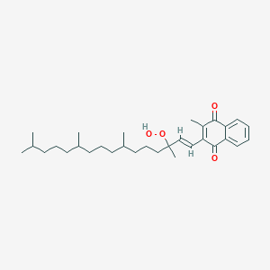 molecular formula C31H46O4 B102615 K1-Hydroperoxide CAS No. 15576-39-3