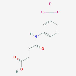 molecular formula C11H10F3NO3 B102625 N-(3-三氟甲基苯基)-琥珀酰胺酸 CAS No. 15386-93-3
