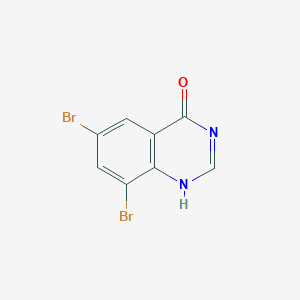 molecular formula C8H4Br2N2O B102629 6,8-二溴喹唑啉-4(3H)-酮 CAS No. 17518-85-3