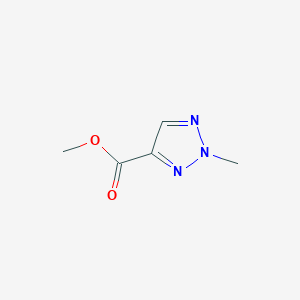molecular formula C5H7N3O2 B010263 甲基2-甲基-2H-1,2,3-三唑-4-羧酸酯 CAS No. 105020-39-1