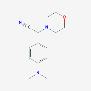 molecular formula C14H19N3O B102632 Morpholino(4-dimethylaminophenyl)acetonitrile CAS No. 17766-45-9