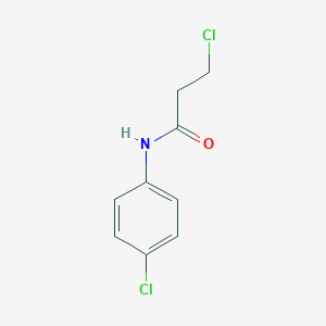 molecular formula C9H9Cl2NO B102647 3-chloro-N-(4-chlorophenyl)propanamide CAS No. 19314-16-0