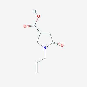 molecular formula C8H11NO3 B102656 1-Allyl-5-oxopyrrolidine-3-carboxylic acid CAS No. 16199-99-8