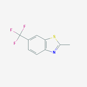molecular formula C9H6F3NS B102657 2-Methyl-6-(trifluoromethyl)-1,3-benzothiazole CAS No. 16368-49-3