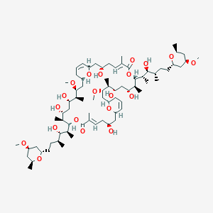 molecular formula C74H128O20 B010266 Bistheonellide A CAS No. 105304-96-9