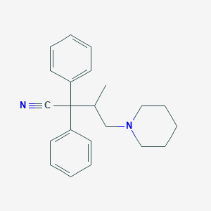 beta-Methyl-alpha,alpha-diphenylpiperidine-1-butyronitrile