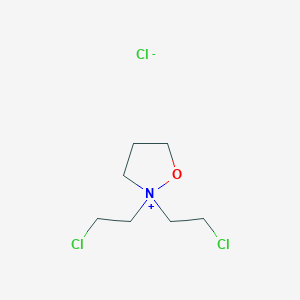molecular formula C7H14Cl3NO B010269 2,2-Bis(2-chloroethyl)isoxazolidinium chloride CAS No. 101670-72-8