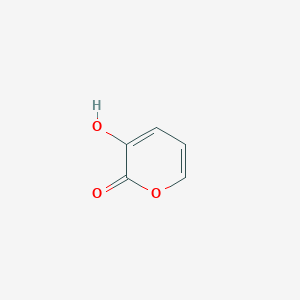 molecular formula C5H4O3 B010270 3-hydroxy-2H-pyran-2-one CAS No. 496-64-0