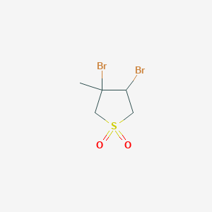 molecular formula C5H8Br2O2S B102709 3,4-Dibromo-3-methyltetrahydrothiophene 1,1-dioxide CAS No. 17536-53-7