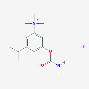 molecular formula C14H23IN2O2 B102724 Carbamic acid, methyl-, (3-trimethylammonio-m-cumenyl) ester, iodide CAS No. 18659-39-7