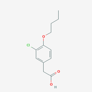 molecular formula C12H15ClO3 B102727 2-(4-Butoxy-3-chlorophenyl)acetic acid CAS No. 15560-51-7