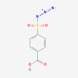 molecular formula C7H5N3O4S B102738 4-Carboxybenzenesulfonazide CAS No. 17202-49-2