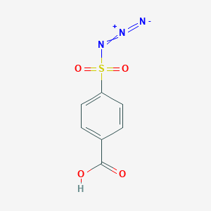molecular formula C7H5N3O4S B102738 Benzoic acid, 4-(azidosulfonyl)- CAS No. 17202-49-2