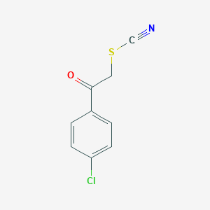 molecular formula C9H6ClNOS B102746 4-chlorophenacyl thiocyanate CAS No. 19339-59-4