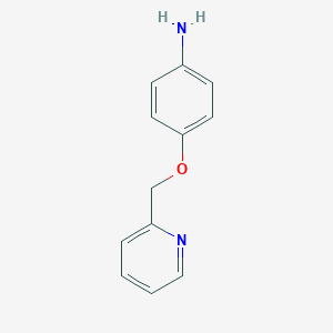 molecular formula C12H12N2O B010275 4-(Pyridin-2-ylmethoxy)aniline CAS No. 102137-46-2