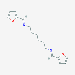 molecular formula C16H20N2O2 B102766 N,N'-Difurfurylidenehexane-1,6-diamine CAS No. 17329-19-0