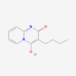 molecular formula C12H14N2O2 B102767 3-丁基-2-羟基-4H-吡啶并[1,2-a]嘧啶-4-酮 CAS No. 94592-93-5