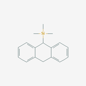 molecular formula C17H20Si B102769 Silane, (9,10-dihydro-9-anthracenyl)trimethyl- CAS No. 18002-83-0