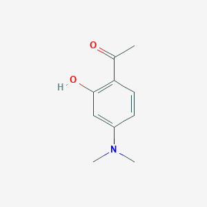 molecular formula C10H13NO2 B010277 1-[4-(Dimethylamino)-2-hydroxyphenyl]ethan-1-one CAS No. 107070-69-9