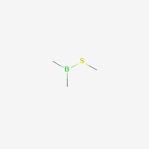 molecular formula C3H9BS B102772 Borinic acid, dimethylthio-, methyl ester CAS No. 19163-05-4