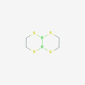 molecular formula C4H8B2S4 B102774 [1,4,2,3]Dithiadiborino[2,3-b][1,4,2,3]dithiadiborin, tetrahydro- CAS No. 19167-79-4