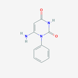 molecular formula C10H9N3O2 B102776 6-amino-1-phenylpyrimidine-2,4(1H,3H)-dione CAS No. 15837-45-3