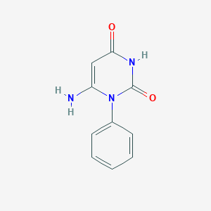molecular formula C10H9N3O2 B102776 6-Amino-1-phenyl-1H-pyrimidine-2,4-dione CAS No. 15837-45-3