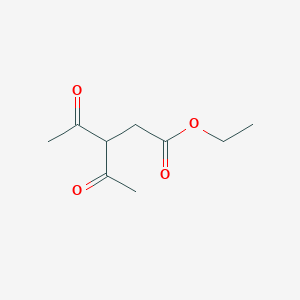 molecular formula C9H14O4 B102791 3-乙酰基-4-氧代戊酸乙酯 CAS No. 18835-02-4