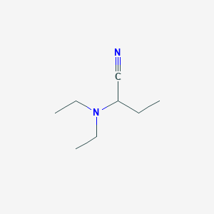 molecular formula C8H16N2 B102810 2-(Diethylamino)butanenitrile CAS No. 16250-35-4