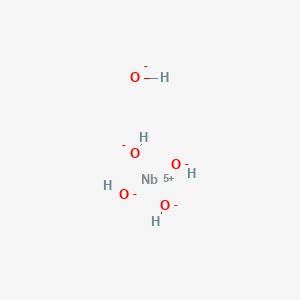 molecular formula H5NbO5 B102816 Niobium pentahydroxide CAS No. 19132-56-0