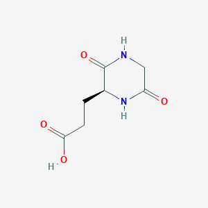3-[(2S)-3,6-dioxopiperazin-2-yl]propanoic Acid