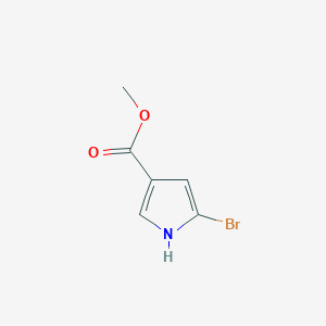 molecular formula C6H6BrNO2 B102861 Methyl 5-bromo-1H-pyrrole-3-carboxylate CAS No. 16420-39-6