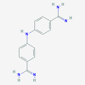 molecular formula C14H15N5 B102868 4,4'-Iminodibenzamidine CAS No. 15535-96-3