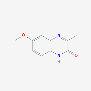 molecular formula C10H10N2O2 B010287 6-Methoxy-3-methylquinoxalin-2(1H)-one CAS No. 108833-49-4