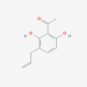 molecular formula C11H12O3 B102874 1-(3-Allyl-2,6-dihydroxyphenyl)ethan-1-one CAS No. 17488-71-0