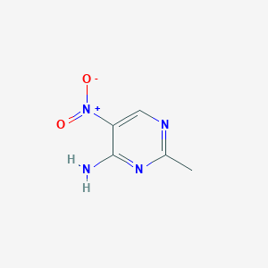 molecular formula C5H6N4O2 B102879 2-Methyl-5-nitropyrimidin-4-amine CAS No. 15579-59-6