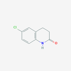 molecular formula C9H8ClNO B102880 6-chloro-3,4-dihydro-1H-quinolin-2-one CAS No. 19358-40-8