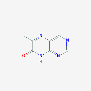 molecular formula C7H6N4O B102884 6-methyl-8H-pteridin-7-one CAS No. 16041-30-8