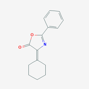 molecular formula C15H15NO2 B102886 5(4H)-Oxazolone, 4-cyclohexylidene-2-phenyl- CAS No. 52956-46-4