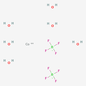 molecular formula B2CoF8H12O6 B102891 Cobalt(II) tetrafluoroborate hexahydrate CAS No. 15684-35-2
