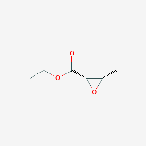 molecular formula C6H10O3 B010290 ethyl (2S,3S)-3-methyloxirane-2-carboxylate CAS No. 110508-08-2