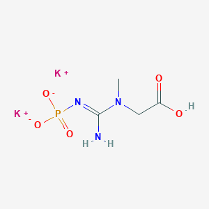 molecular formula C4H8K2N3O5P B102907 Creatine phosphate, dipotassium salt CAS No. 18838-38-5