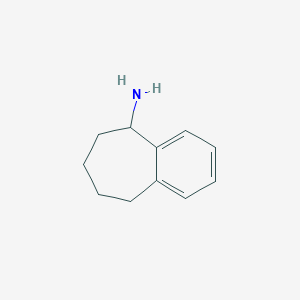 molecular formula C11H15N B102917 6,7,8,9-tetrahydro-5H-benzo[7]annulen-5-amine CAS No. 17910-26-8