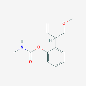 molecular formula C13H17NO3 B102928 2-(1-(Methoxymethyl)-2-propenyl)phenyl methylcarbamate CAS No. 18188-17-5