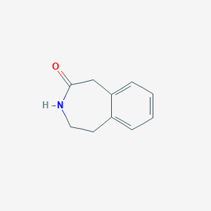 molecular formula C10H11NO B102943 4,5-二氢-1H-苯并[d]氮杂卓-2(3H)-酮 CAS No. 15987-50-5